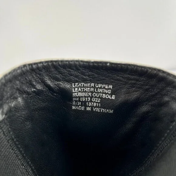 Tory Burch Women's Size 9 Benton Boot Vachetta Calf Heavy Boots In Ivory/Black - Picture 11 of 15